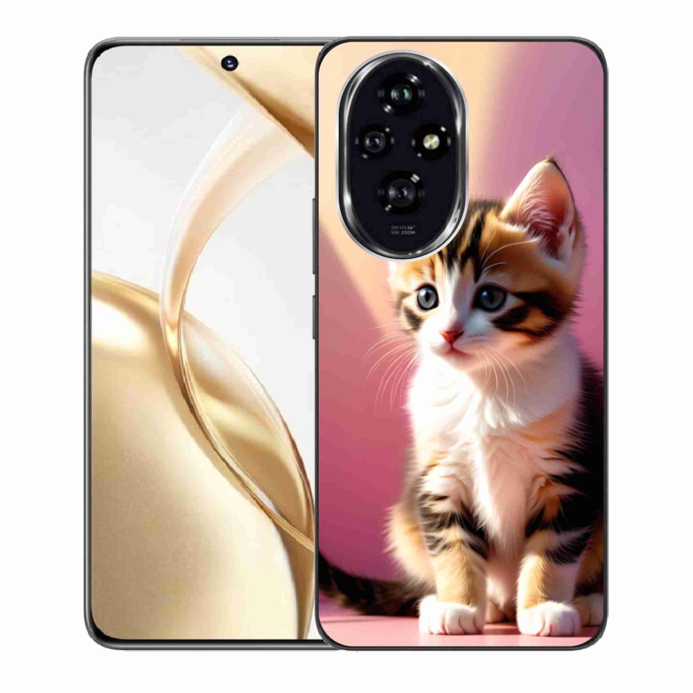 Zselés borító mmCase a Honor 200 5G készülékhez - kíváncsi cica 2