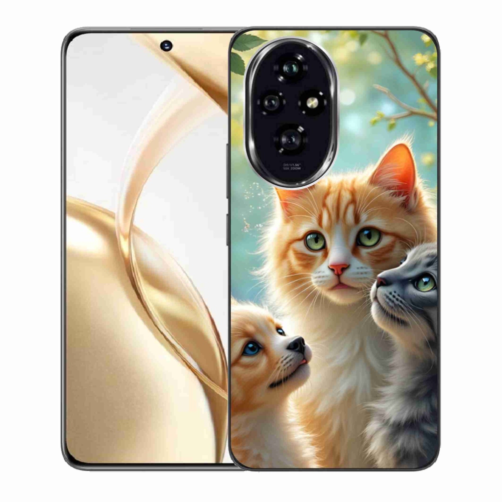 Zselés borítás mmCase a Honor 200 5G-hez - állati barátság 2