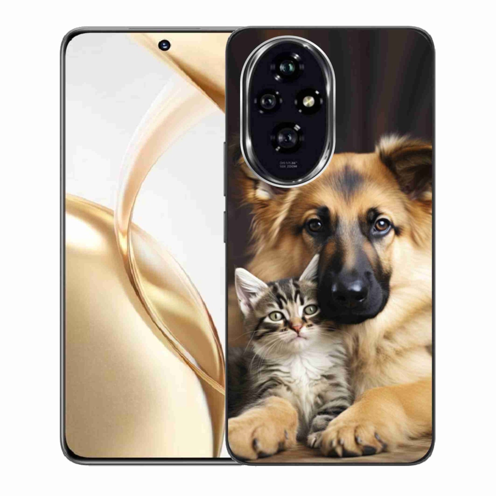 Zselés borítás mmCase a Honor 200 5G számára - állatbarátság