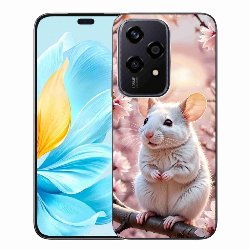 mmCase géltok az Honor 200 Lite 5G-hez – fehér egér egy ágon