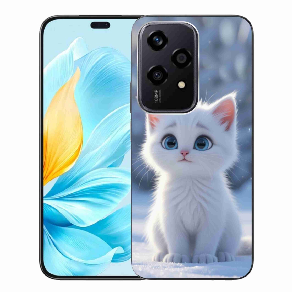 mmCase gél tok az Honor 200 Lite 5G-hez – fehér cica 3