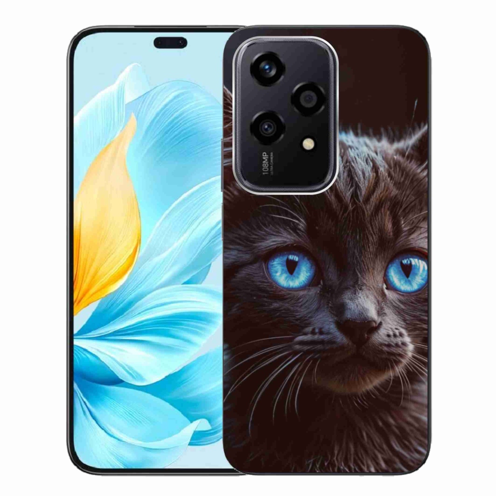 Gél borítás mmCase a Honor 200 Lite 5G készülékhez - fekete cica 2