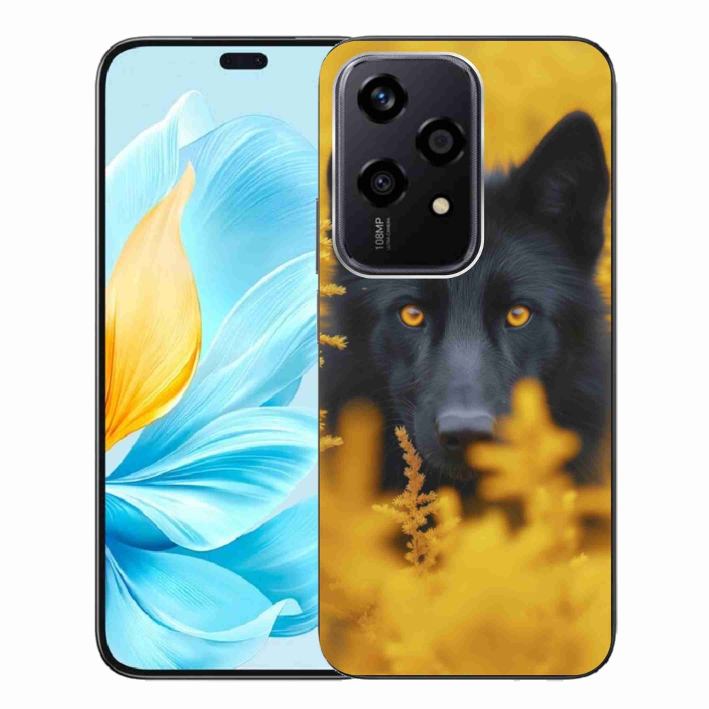 Zselés borítás mmCase a Honor 200 Lite 5G-hez - fekete farkas 2