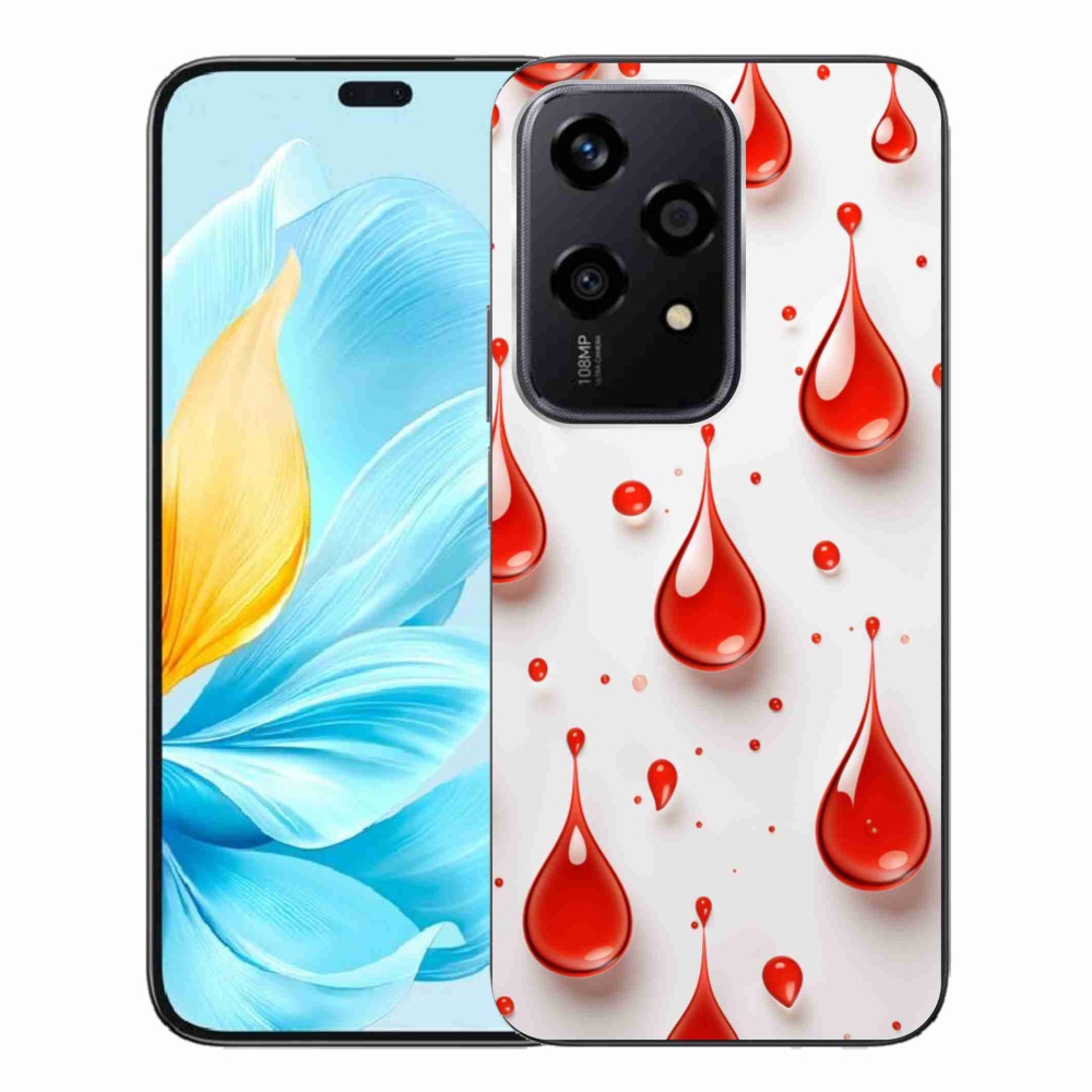 Zselés borítás mmCase a Honor 200 Lite 5G készülékhez - piros cseppek