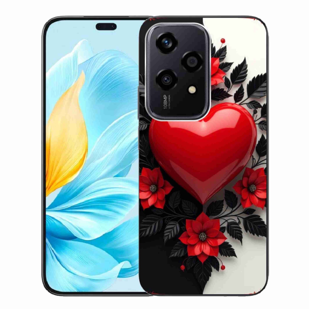 Zselés borítás mmCase a Honor 200 Lite 5G készülékhez - piros szív
