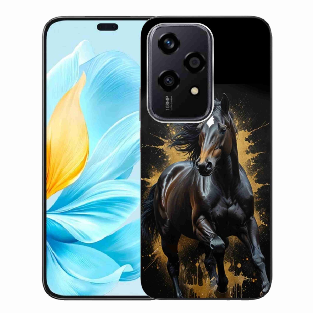 mmCase gél tok az Honor 200 Lite 5G-hez – elegáns fekete csődör