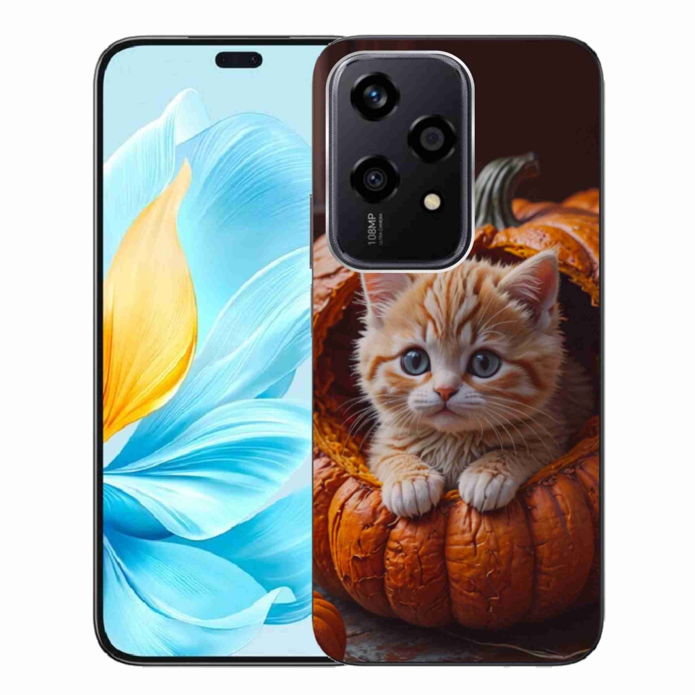 Zselés borítás mmCase a Honor 200 Lite 5G készülékhez - cica és tök 2