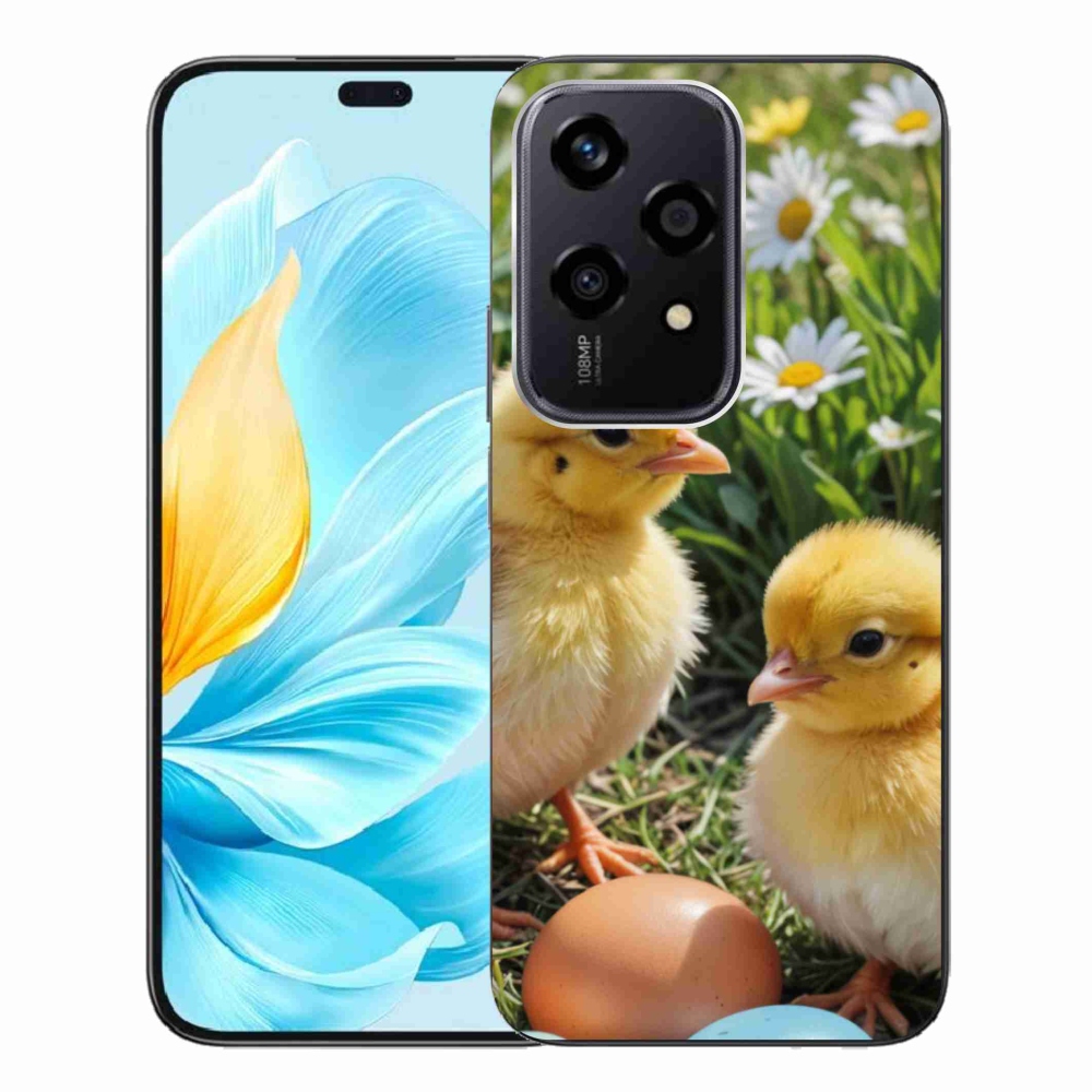 Zselés borítás mmCase a Honor 200 Lite 5G számára - csirkék
