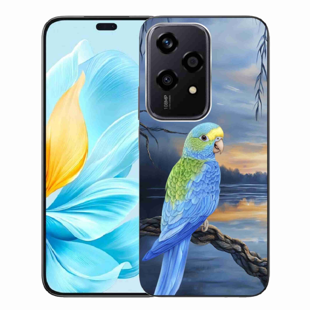 Zselés borítás mmCase a Honor 200 Lite 5G készülékhez - kék papagáj