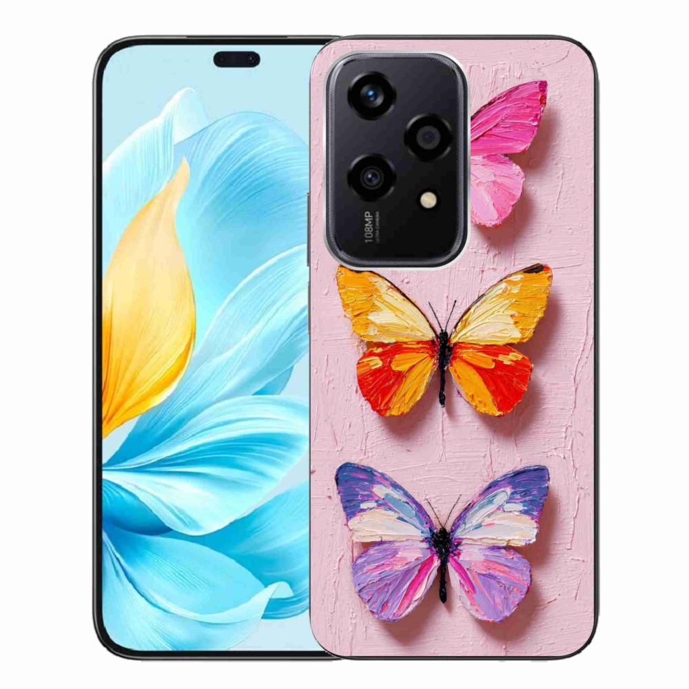 Zselés borítás mmCase a Honor 200 Lite 5G számára - pillangó szentháromság