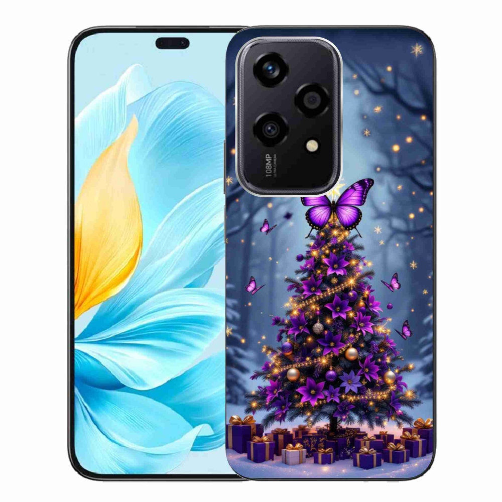 mmCase gél tok az Honor 200 Lite 5G-hez – pillangós karácsonyfa