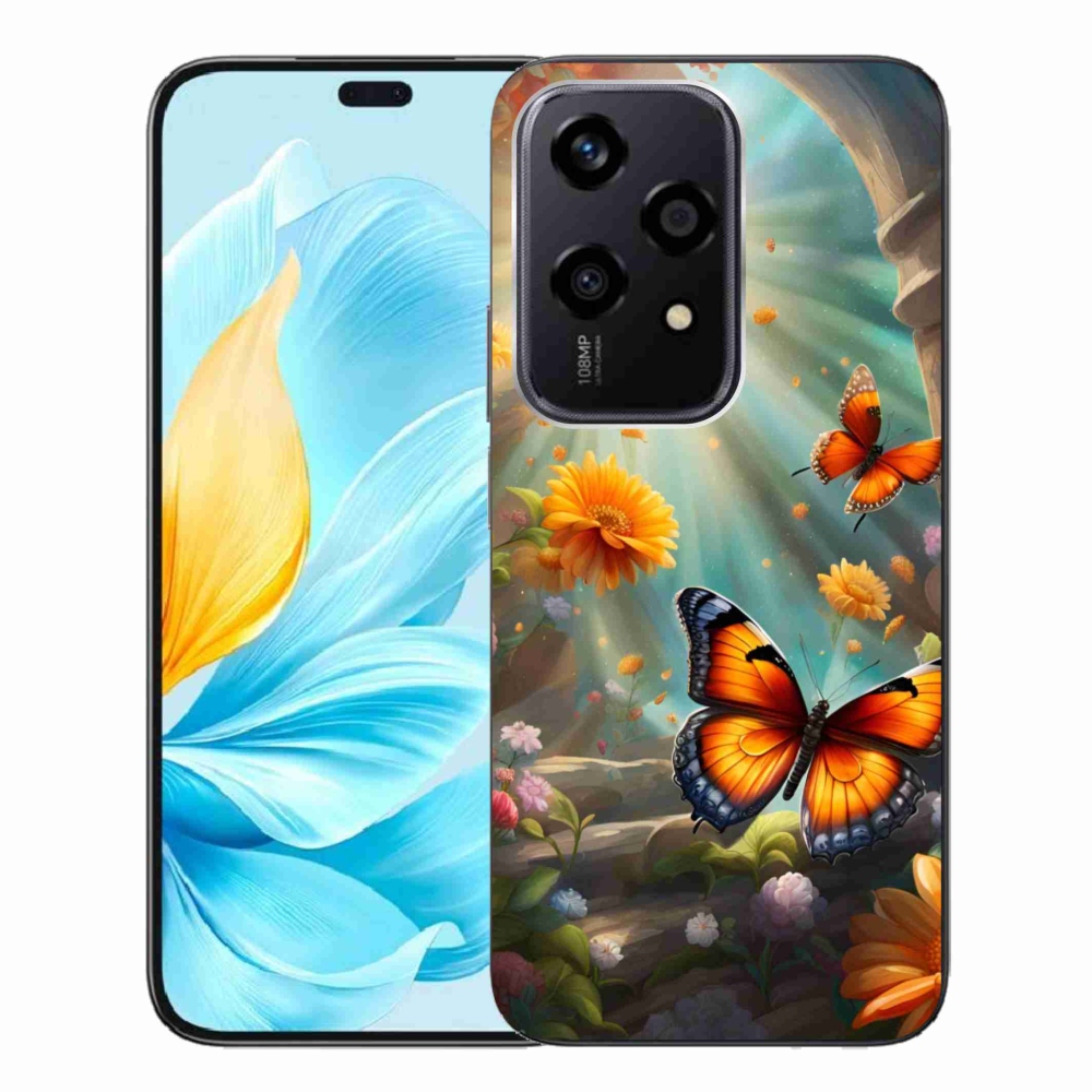 Zselés borítás mmCase a Honor 200 Lite 5G készülékhez - pillangókert 2