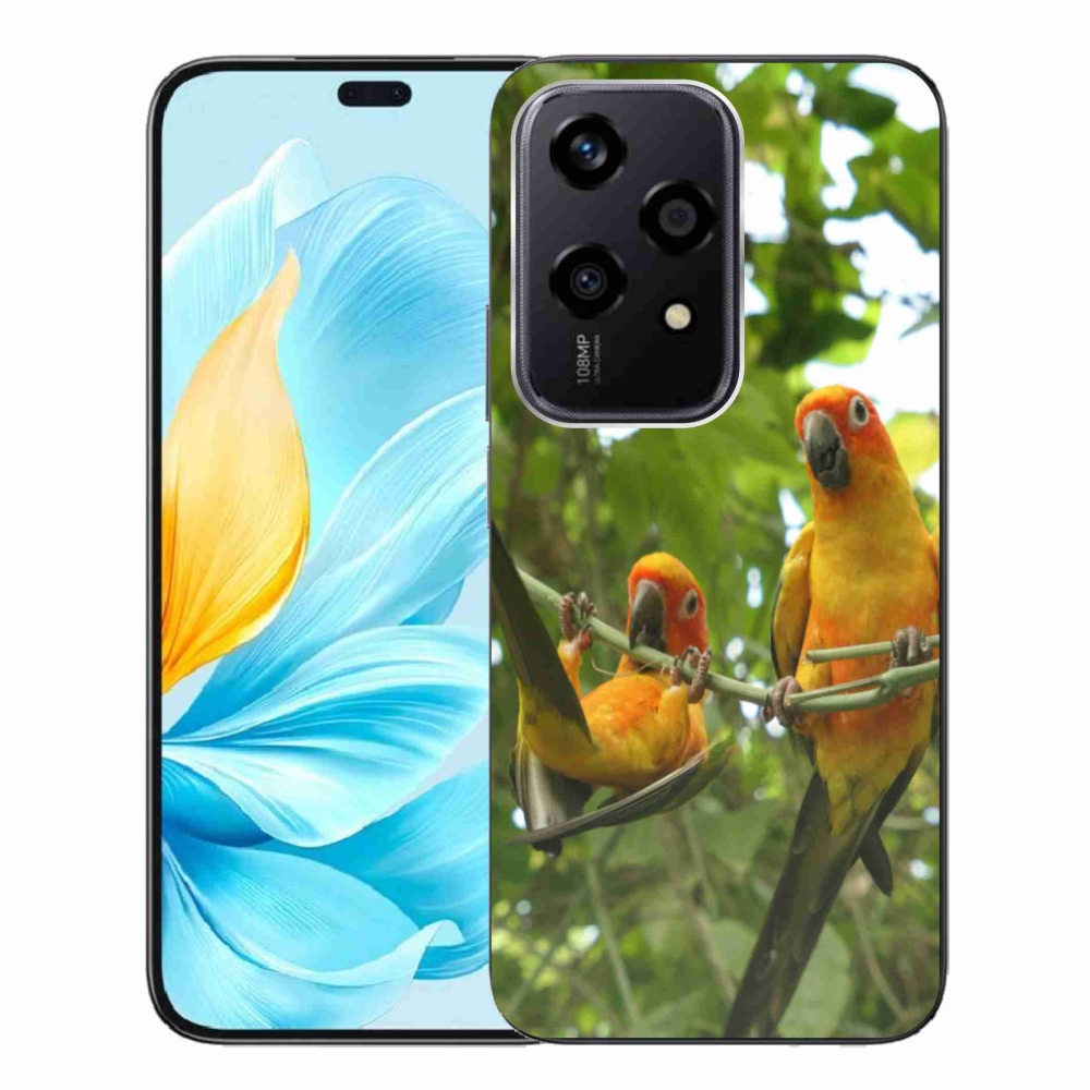 Gél borítás mmCase a Honor 200 Lite 5G számára - papagájok aratingy