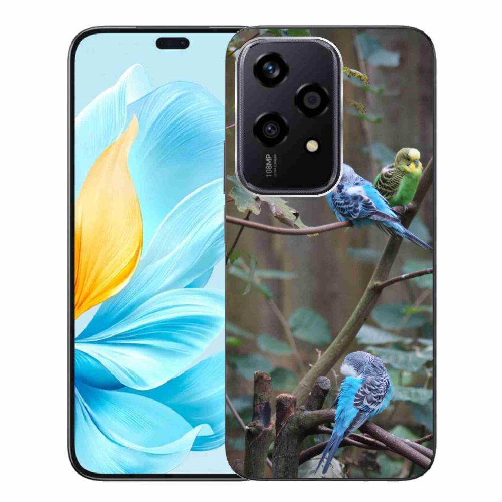 mmCase gél tok az Honor 200 Lite 5G-hez – papagájok egy ágon