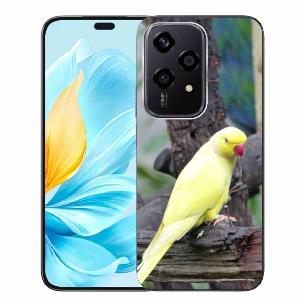 Zselés borítás mmCase a Honor 200 Lite 5G készülékhez - papagáj alexander sárga