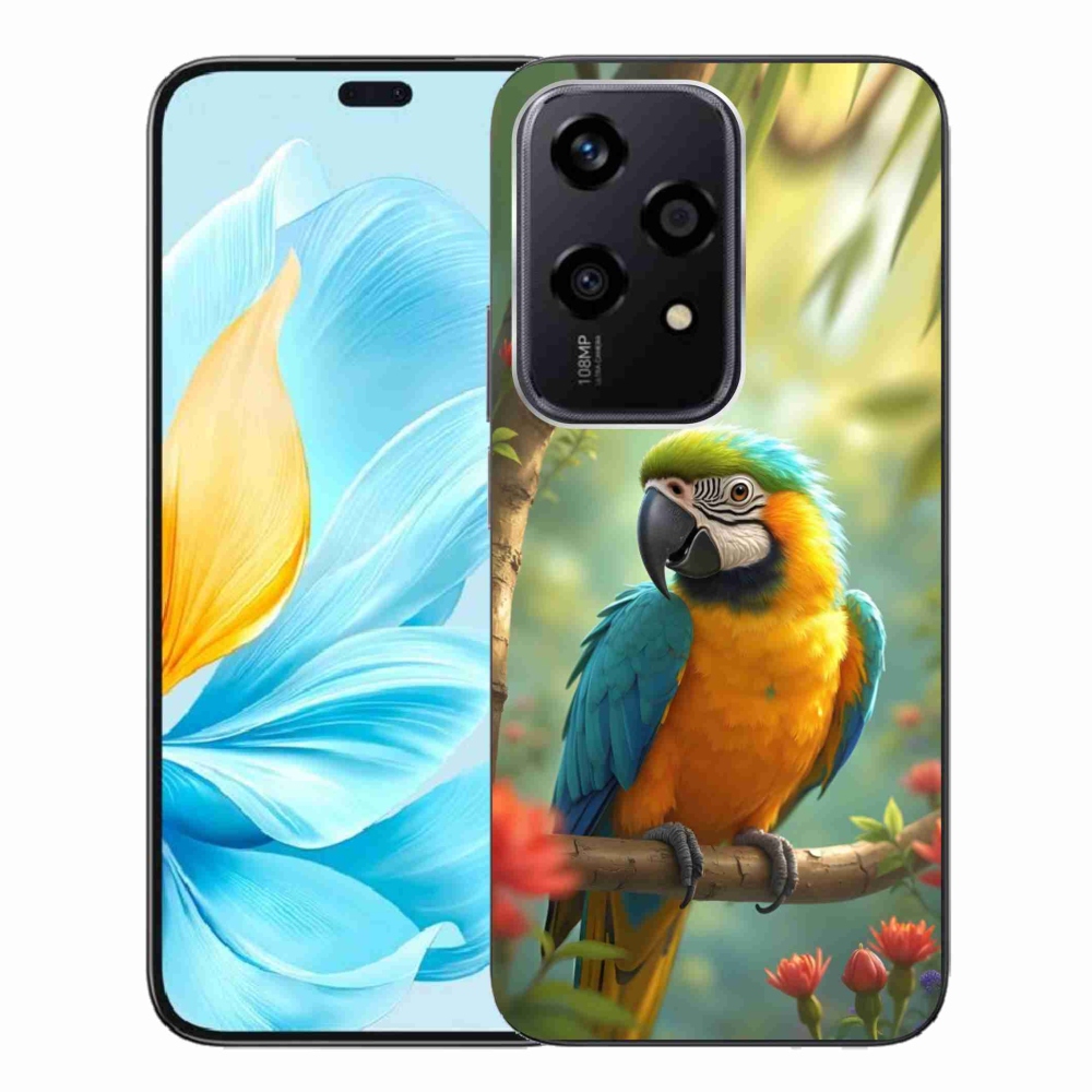 mmCase géltok az Honor 200 Lite 5G-hez – kék-sárga ara papagáj