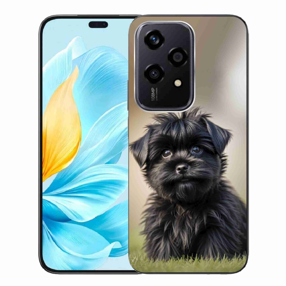 mmCase géltok az Honor 200 Lite 5G-hez – aranyos fekete kutyus
