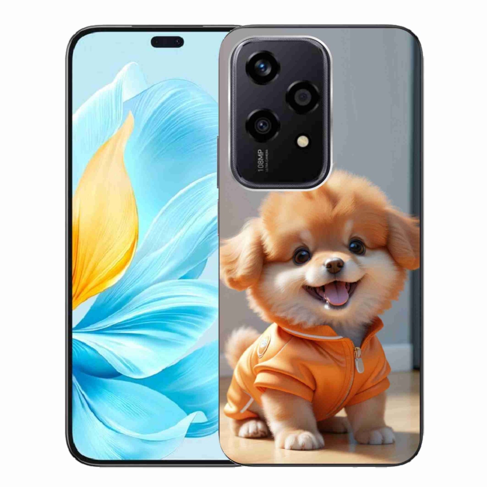 mmCase gél tok az Honor 200 Lite 5G-hez – aranyos pomerániai pulóverben