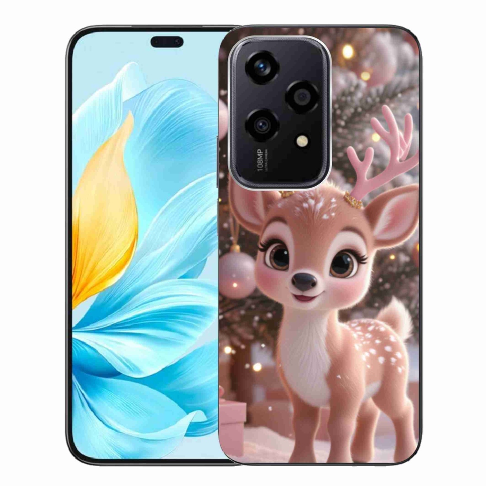 Zselés borítás mmCase a Honor 200 Lite 5G számára - aranyos rénszarvas