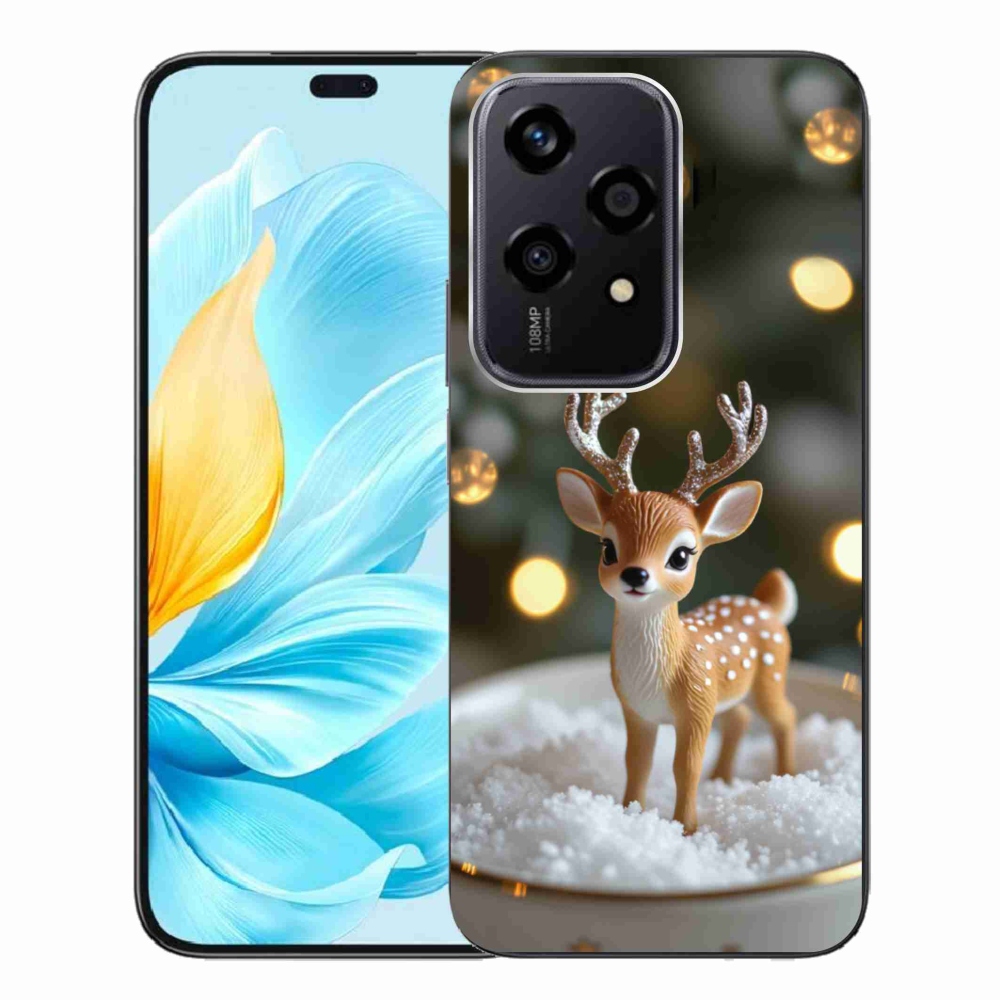 mmCase gél tok az Honor 200 Lite 5G-hez – aranyos karácsonyi szarvas