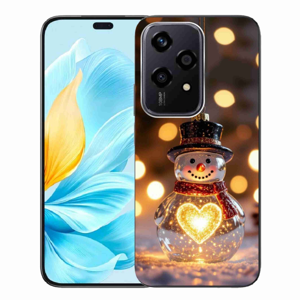 mmCase gél tok az Honor 200 Lite 5G-hez – világító karácsonyi hóember
