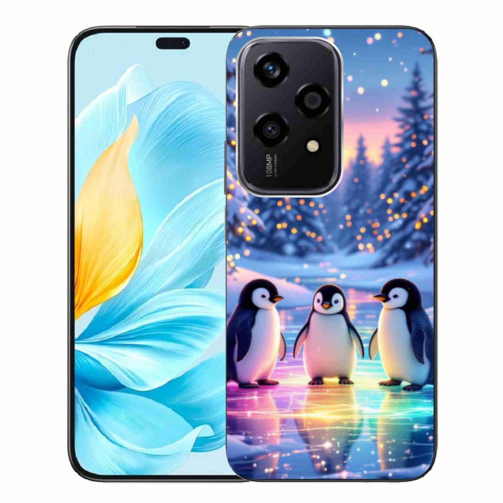 Zselés borítás mmCase a Honor 200 Lite 5G számára - pingvinek