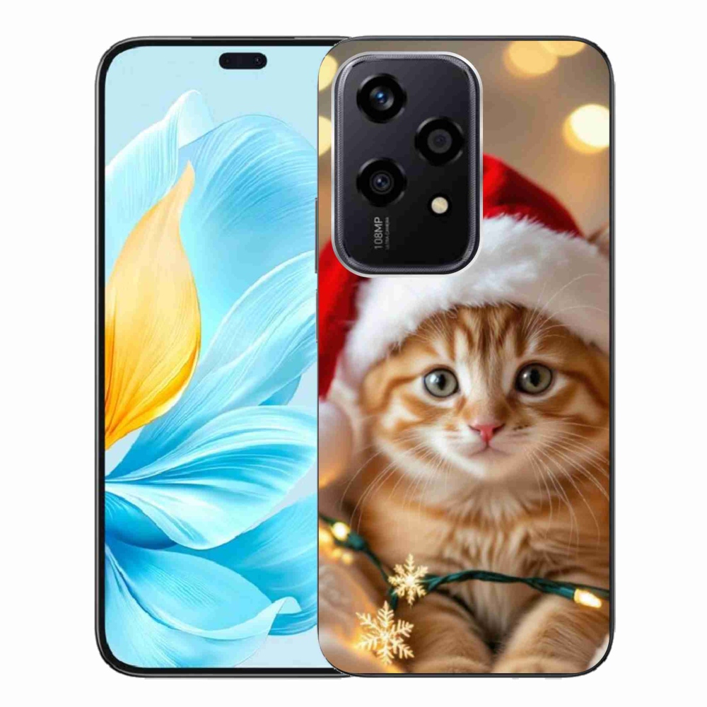 Gél borító mmCase a Honor 200 Lite 5G számára - Karácsonyi cica