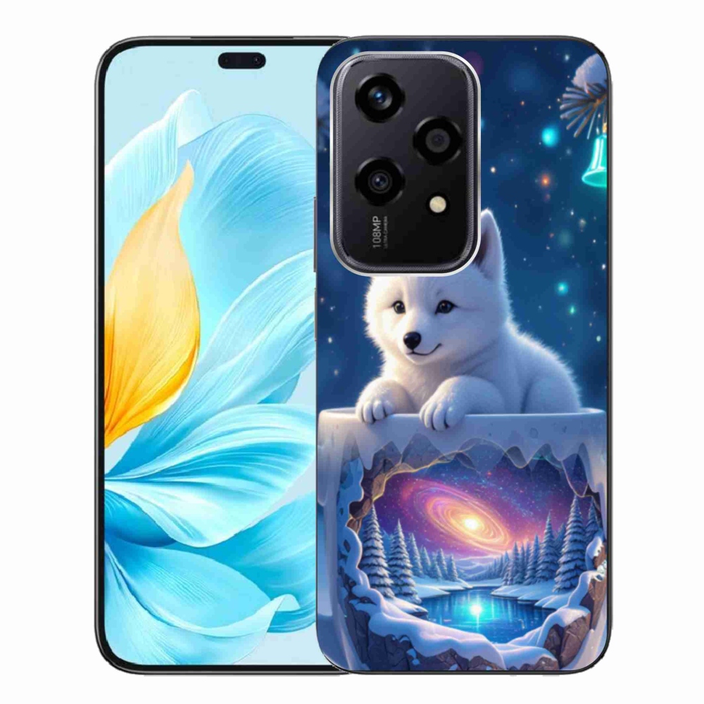 Gél borítás mmCase a Honor 200 Lite 5G számára - Karácsonyi kölyökkutya