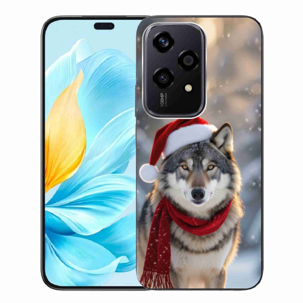 Zselés borítás mmCase a Honor 200 Lite 5G számára - Karácsonyi farkas