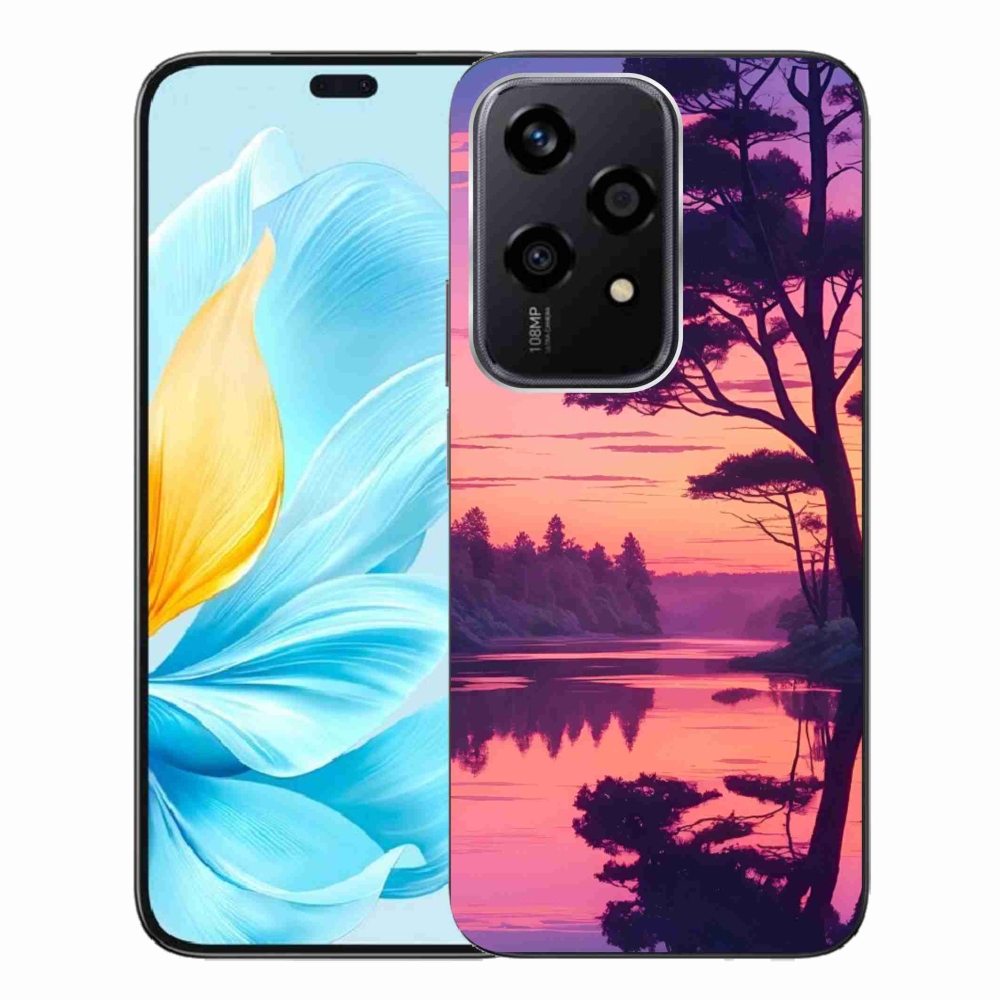 Gél borítás mmCase a Honor 200 Lite 5G számára - naplemente a tó felett