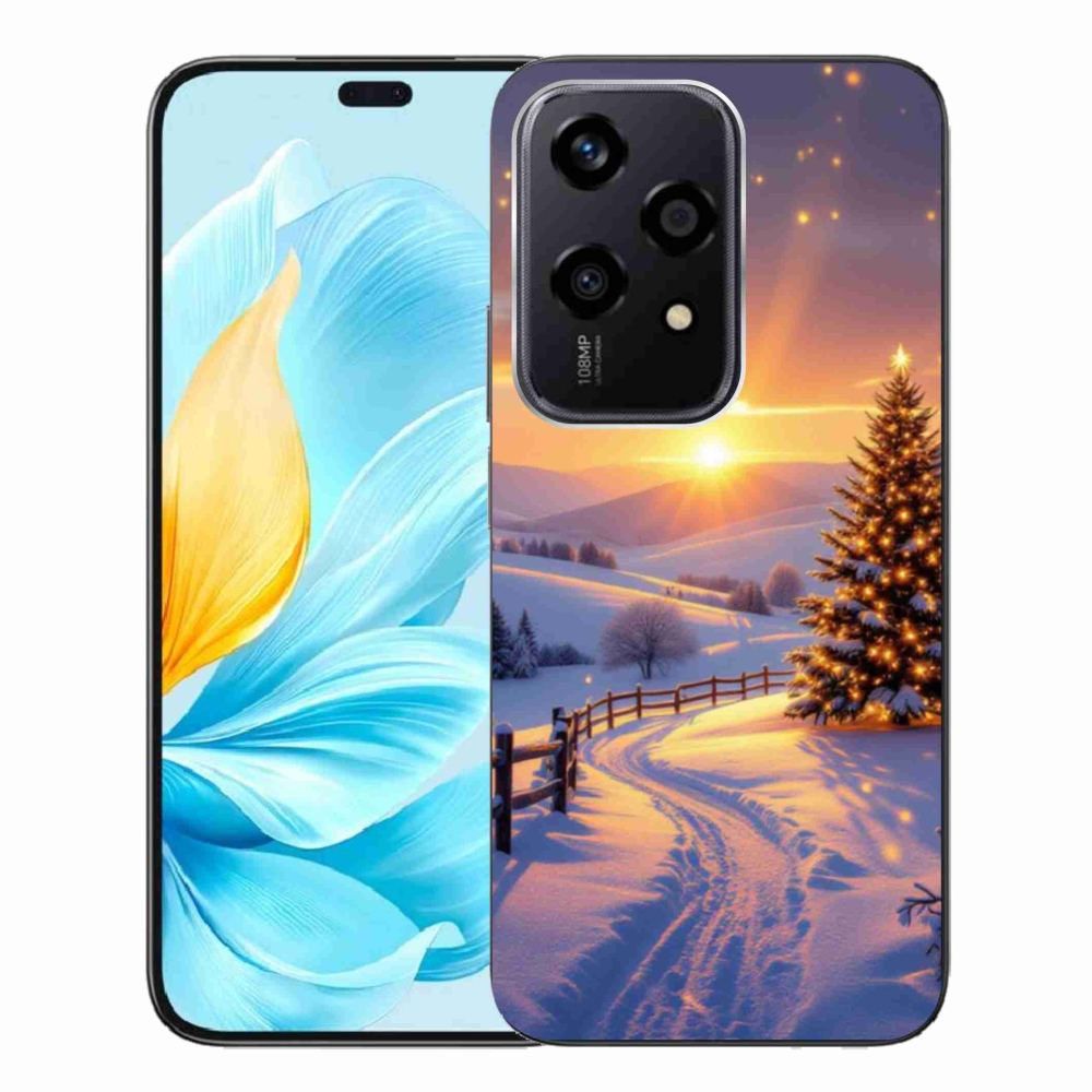 Zselés borítás mmCase a Honor 200 Lite 5G számára - téli tájkép