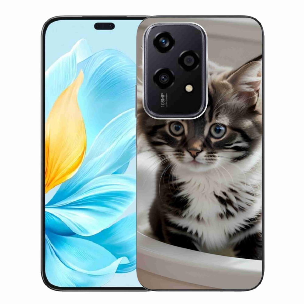 Gél borító mmCase a Honor 200 Lite 5G számára - kíváncsi cica