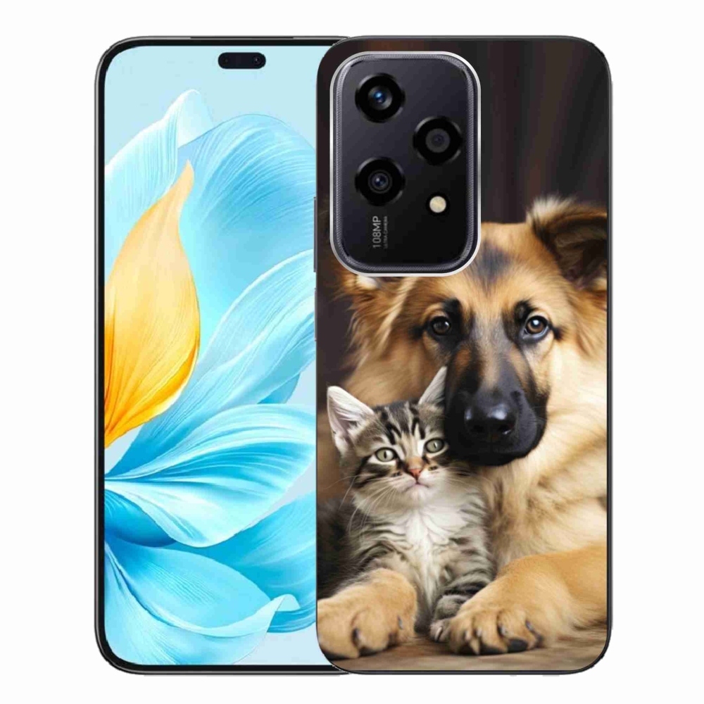 Zselés borítás mmCase a Honor 200 Lite 5G számára - állatbarátság