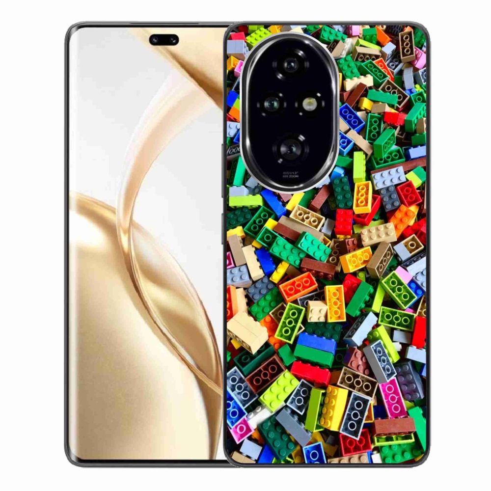 Zselés borítás mmCase a Honor 200 Pro 5G készülékhez - színes építőelemek