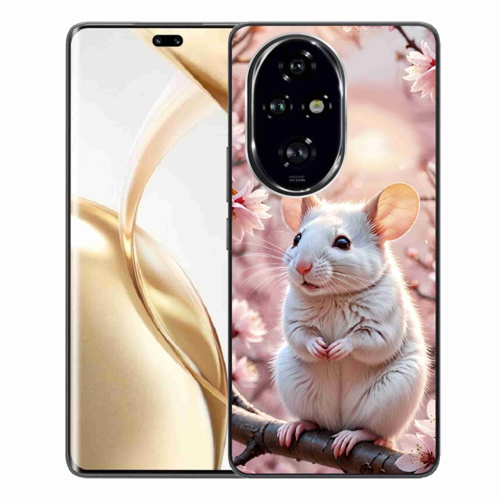 mmCase géltok az Honor 200 Pro 5G-hez – fehér egér az ágon