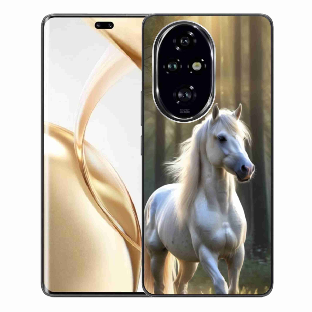 Zselés borítás mmCase a Honor 200 Pro 5G készülékhez - fehér ló 3