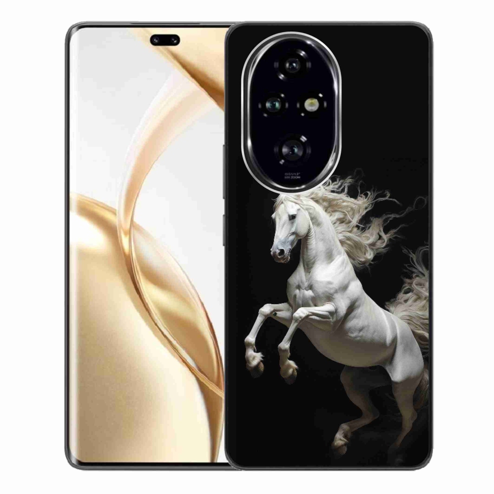 Zselés borítás mmCase a Honor 200 Pro 5G-hez - fehér ló 4