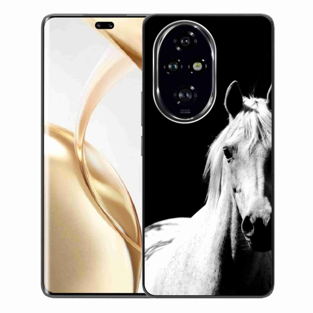 Zselés borítás mmCase a Honor 200 Pro 5G készülékhez - fehér ló 5
