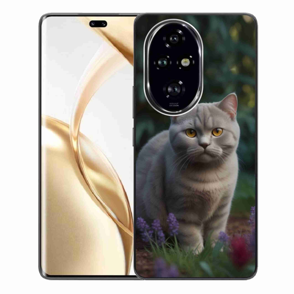 Zselés borítás mmCase a Honor 200 Pro 5G készülékhez - brit macska