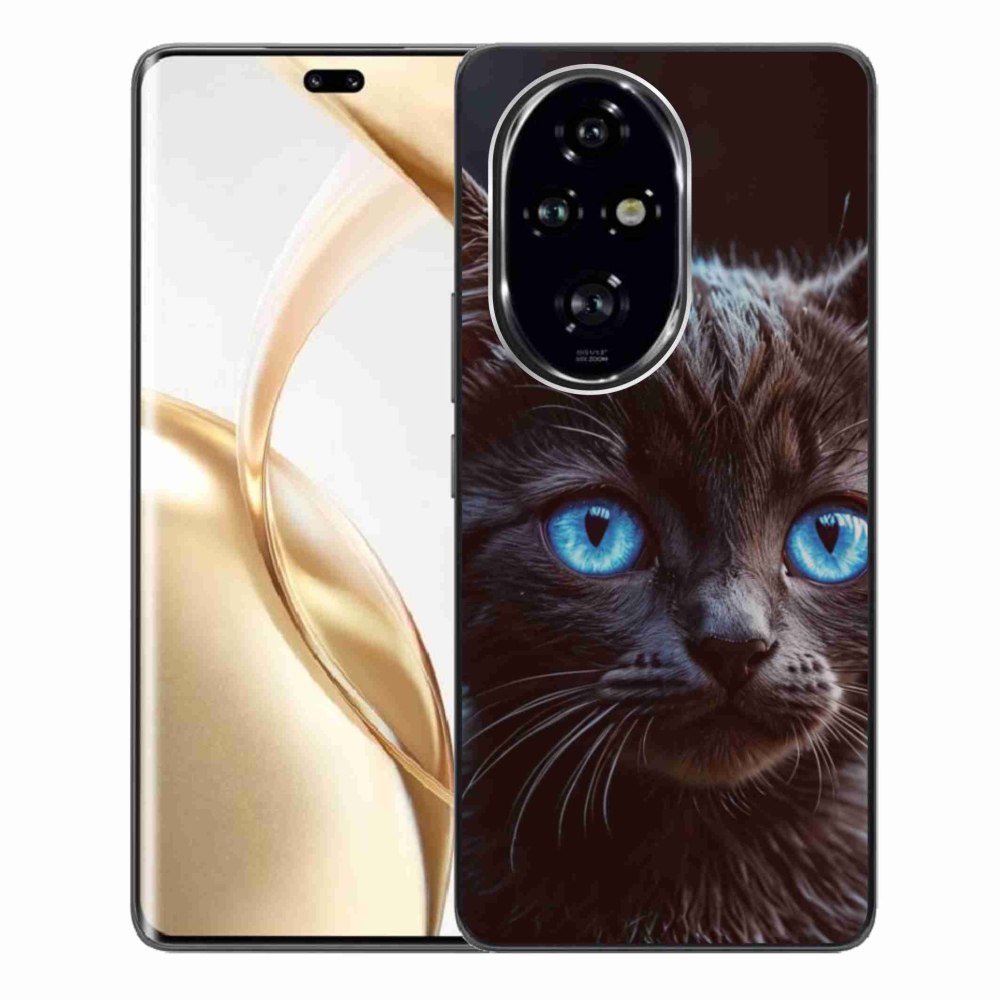 Zselés borítás mmCase a Honor 200 Pro 5G készülékhez - fekete cica 2