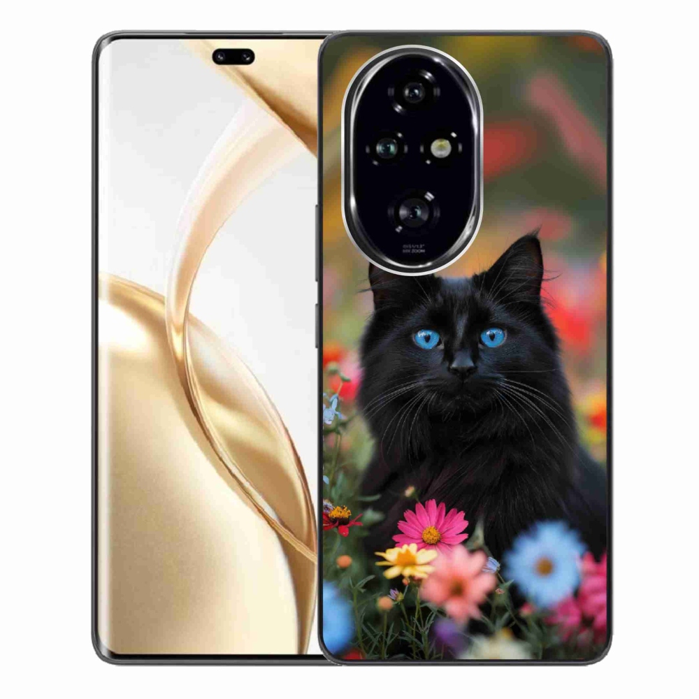 mmCase gél tok az Honor 200 Pro 5G-hez – fekete cica 4