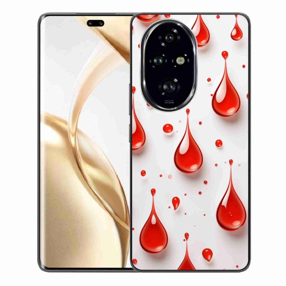 Zselés borítás mmCase a Honor 200 Pro 5G készülékhez - piros cseppek