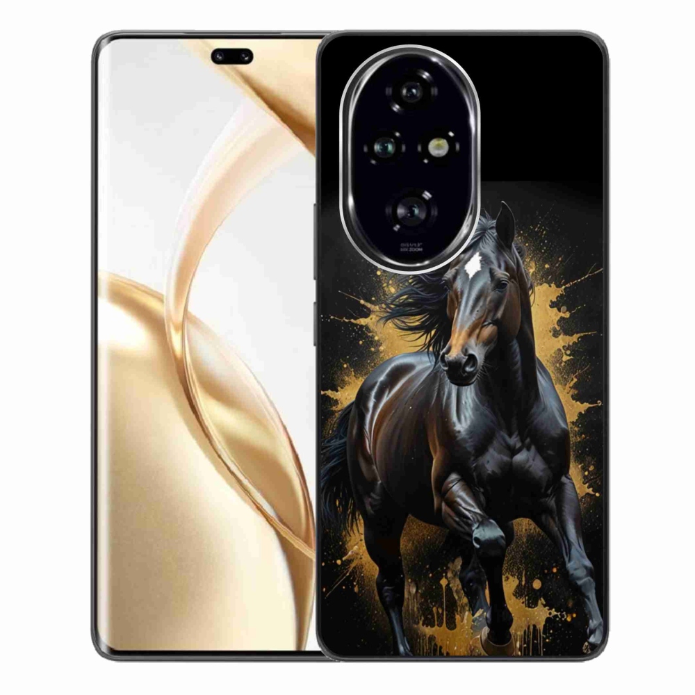 mmCase géltok az Honor 200 Pro 5G-hez – elegáns fekete csikó