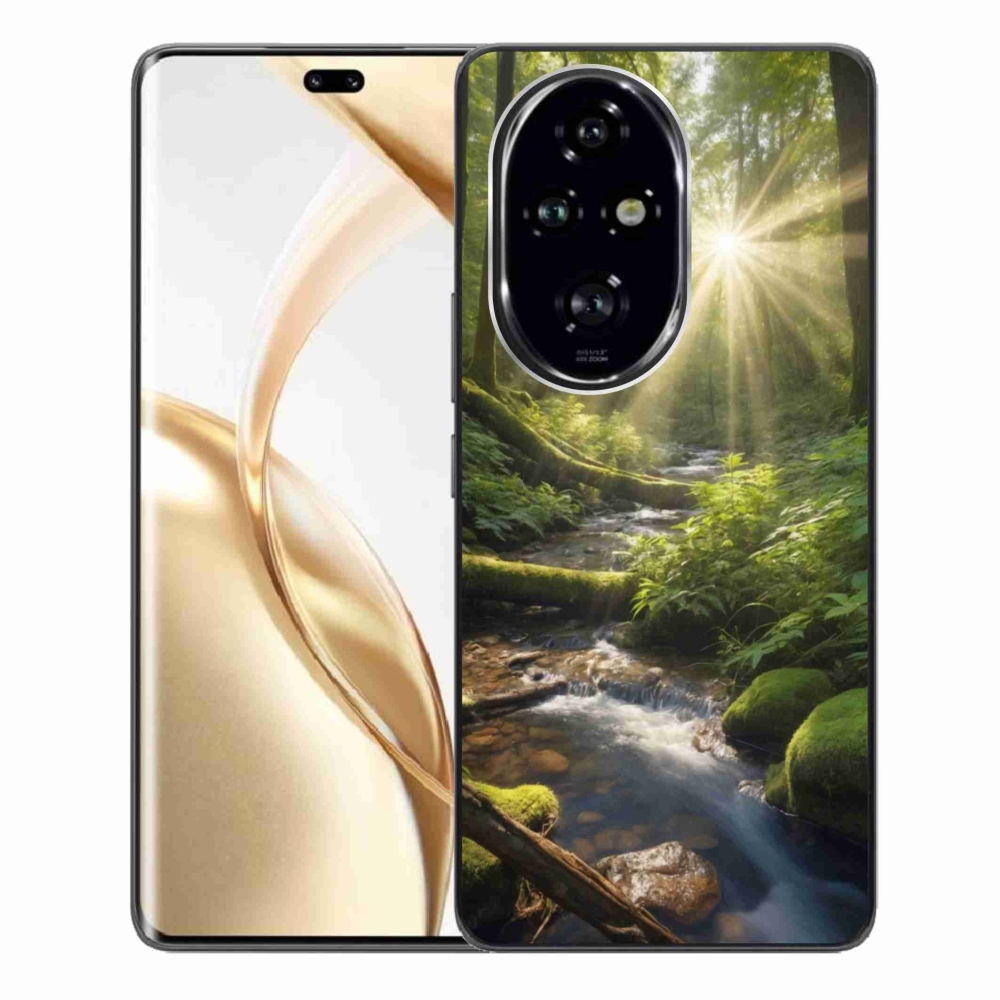 Zselés borítás mmCase a Honor 200 Pro 5G számára - az erdő mélysége