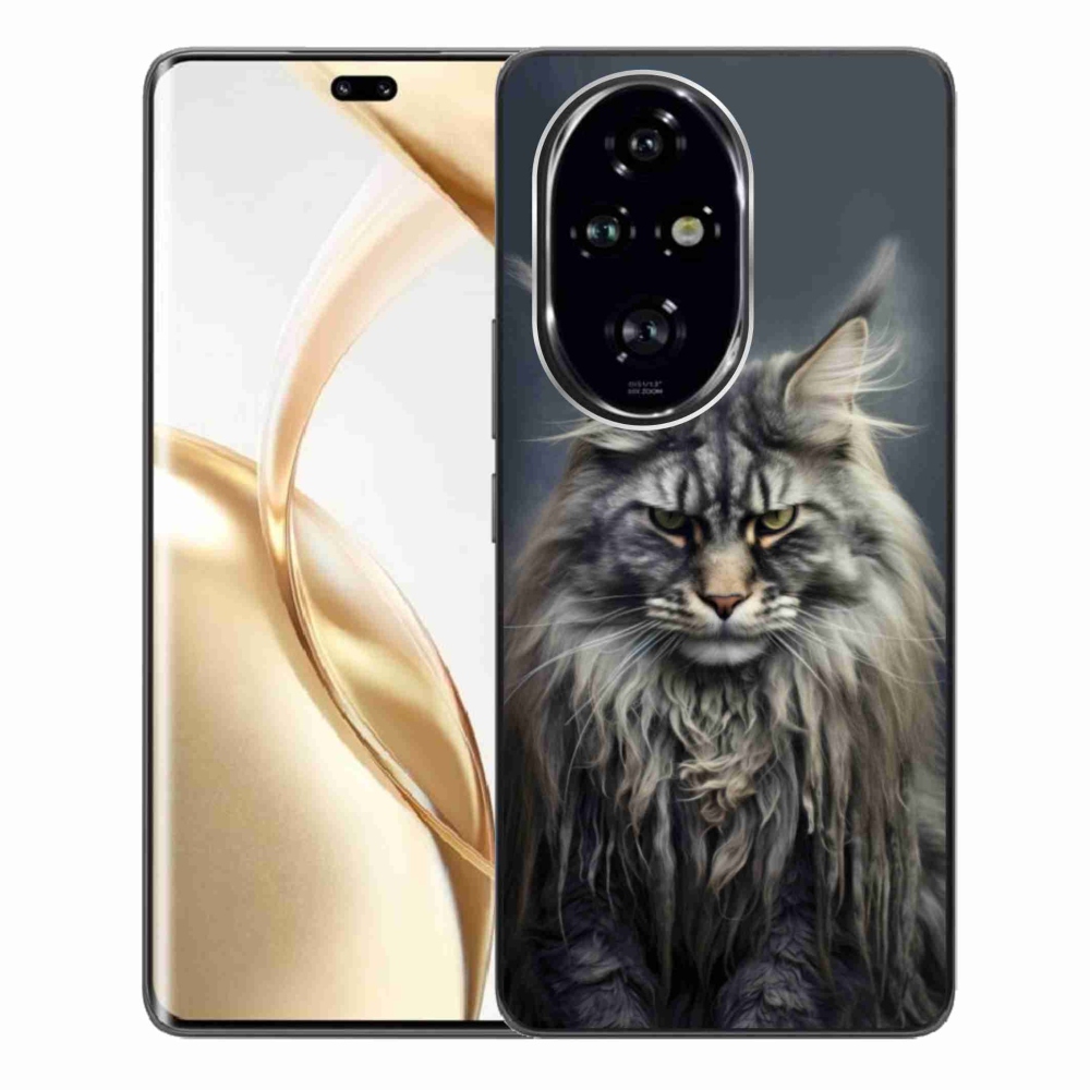 Zselés borítás mmCase a Honor 200 Pro 5G készülékhez - macskaszem nézet 4