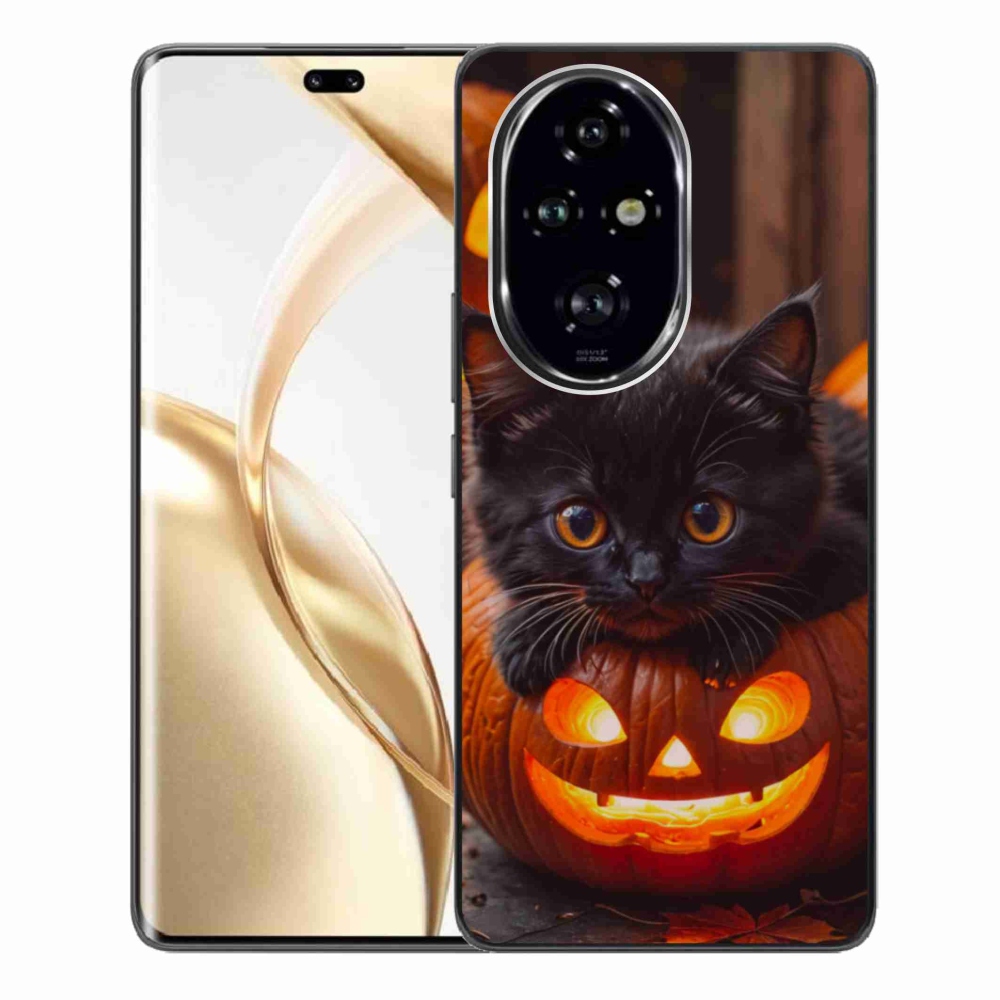 Zselés borítás mmCase a Honor 200 Pro 5G számára - cica és tök