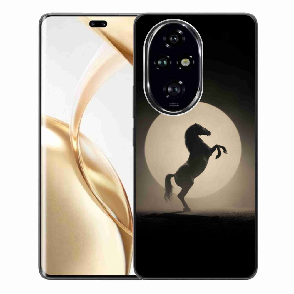 Zselés borítás mmCase a Honor 200 Pro 5G számára - ló sziluettben