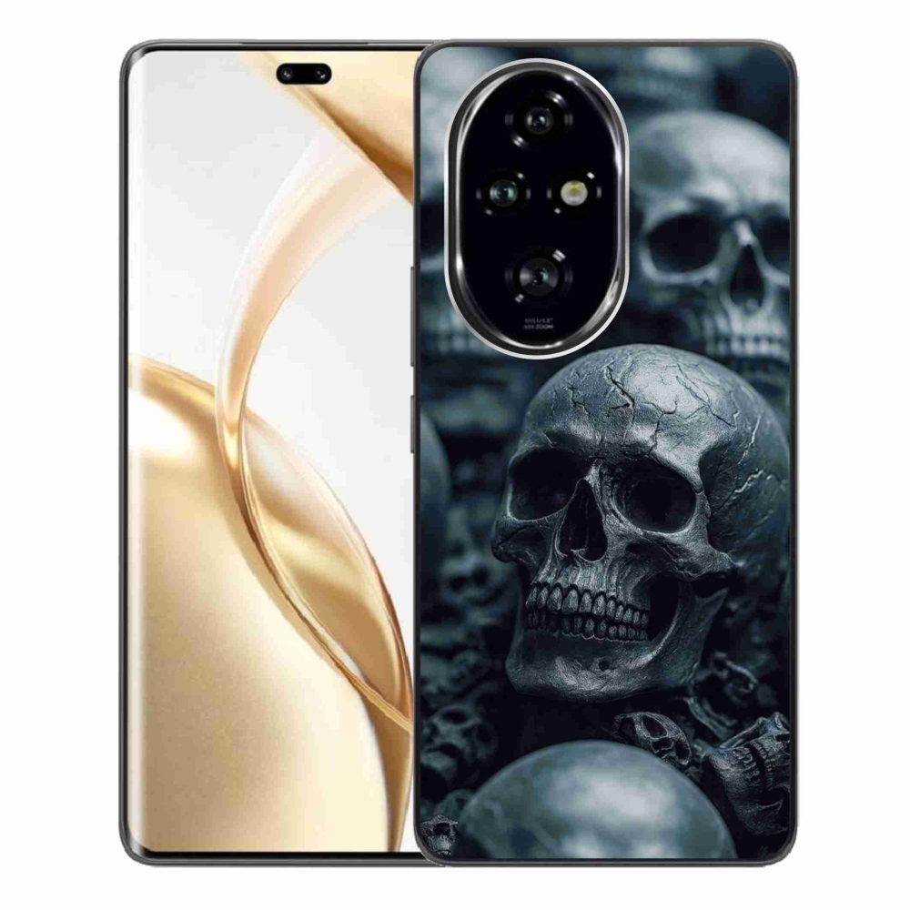 Zselés borítás mmCase a Honor 200 Pro 5G számára - koponya 2