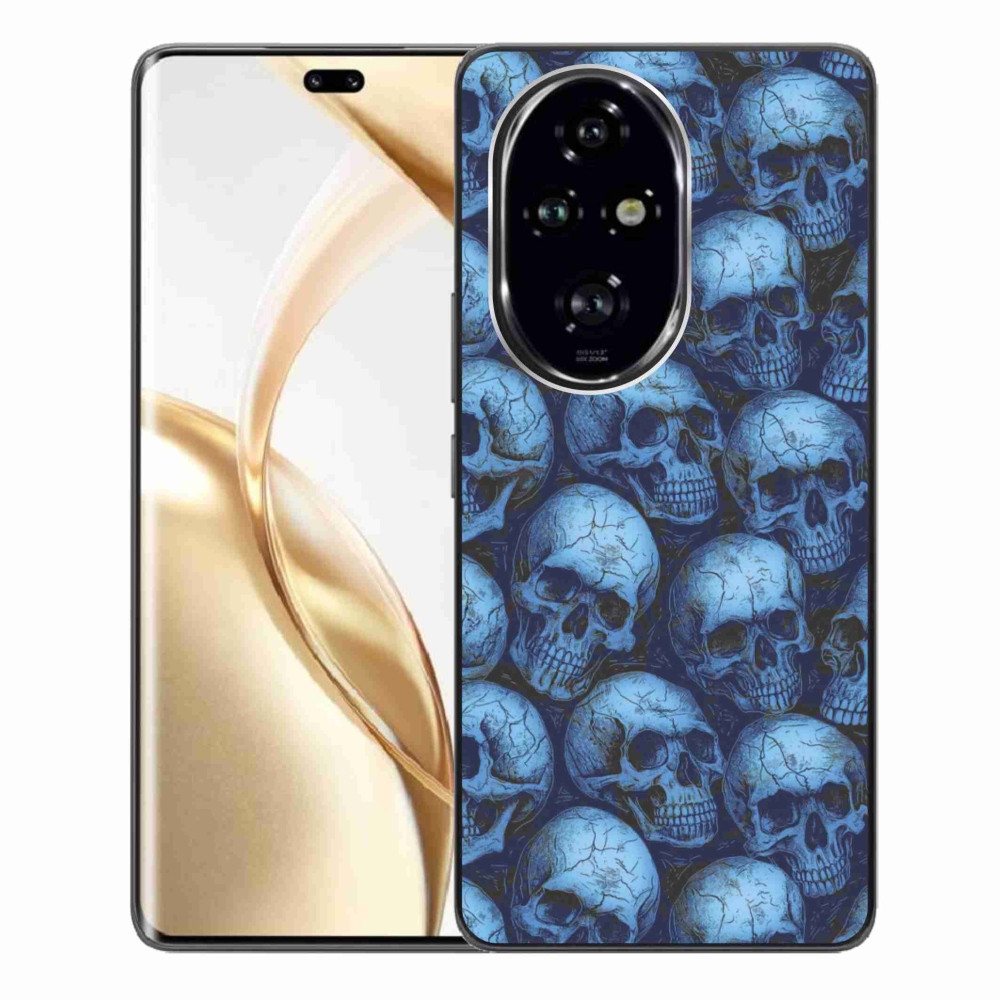 Zselés borítás mmCase a Honor 200 Pro 5G számára - koponyák