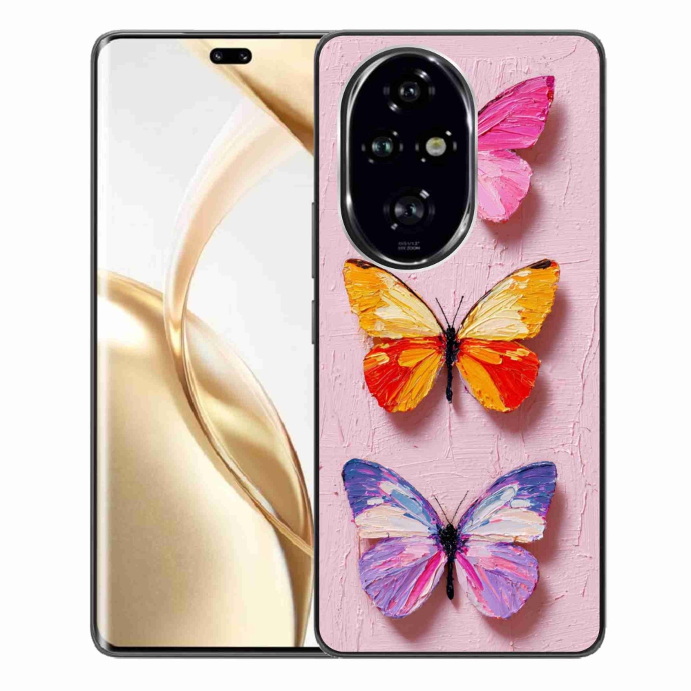 Zselés borítás mmCase a Honor 200 Pro 5G számára - pillangó szentháromság